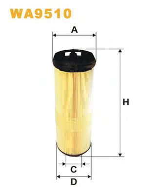 WIX FILTERS wa9510 -  Воздушный фильтр